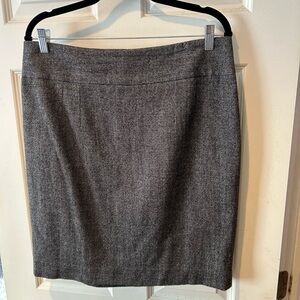 Banana Republic Charcoal Wool Pencil Skirt